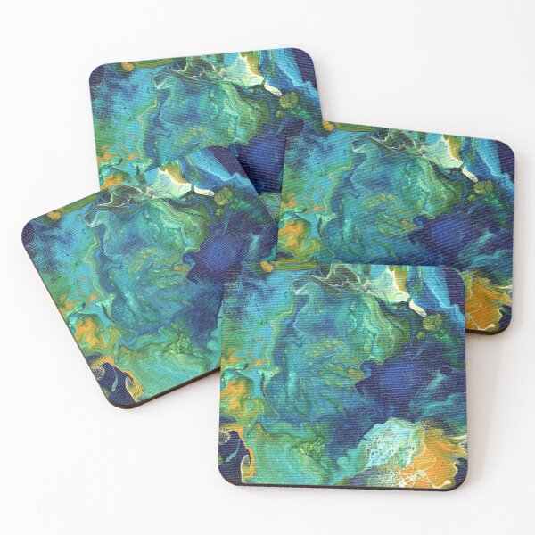 Item preview, Fluid Art In Blues and Green designed and sold by Cleave.