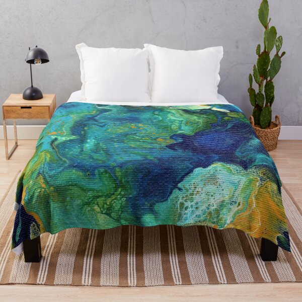 Item preview, Fluid Art In Blues and Green designed and sold by Cleave.