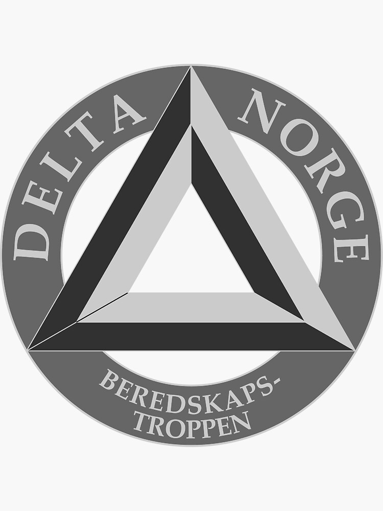 Counter Terrorism Unit Beredskapstroppen Delta Norway Sticker Counter Terrorism Unit Beredskapstroppen Delta Norway Sticker