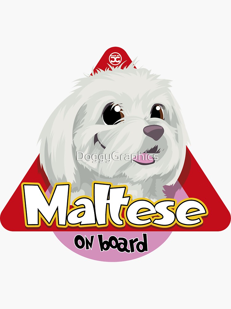 Maltese On Board by DoggyGraphics