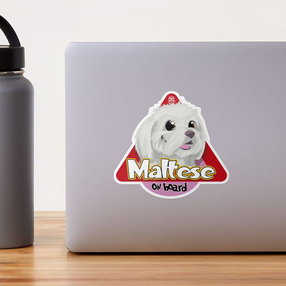 Maltese On Board Sticker