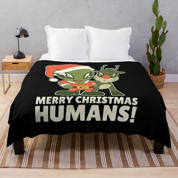 Item preview, MERRY CHRISTMAS ALIEN HUMANS T-SHIRTT TEE SWEATER HOODIE CREWNECK GOODS HOME GIFT PRESENT BIRTHDAY CHRISTMAS designed and sold by Timcito.