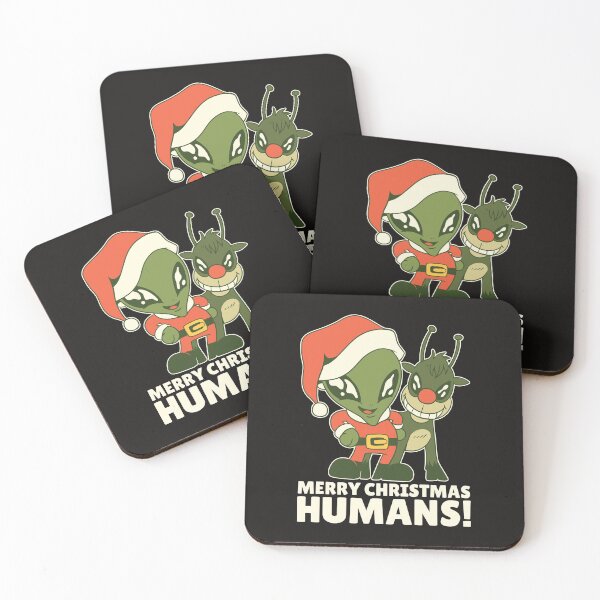 Item preview, MERRY CHRISTMAS ALIEN HUMANS T-SHIRTT TEE SWEATER HOODIE CREWNECK GOODS HOME GIFT PRESENT BIRTHDAY CHRISTMAS designed and sold by Timcito.