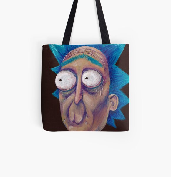 Rick and Morty-- trippy Rick All Over Print Tote Bag