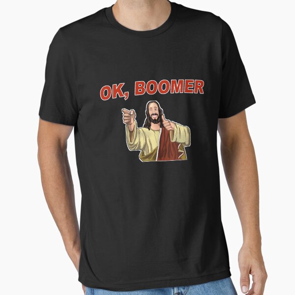 Item preview, OK BOOMER Buddy Christ Design designed and sold by SuperUberLame.