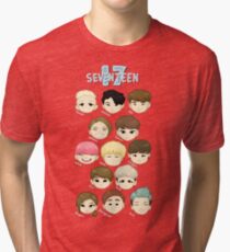 SEVENTEEN Chibi Köpfe Vintage T-Shirt