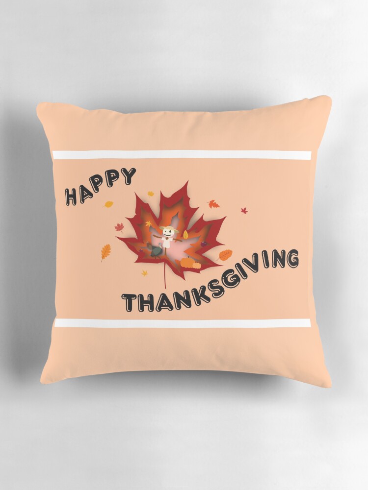 Thumbnail 3 of 4, Pillow, Thanksgiving designed and sold by Inwook.