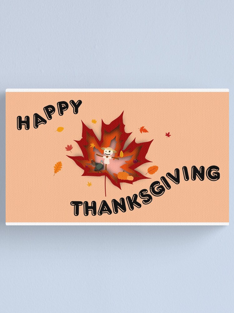Thumbnail 1 of 3, Canvas Print, Thanksgiving designed and sold by Inwook.