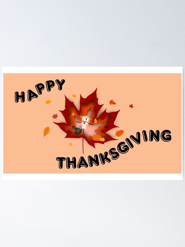 Thumbnail 1 of 3, Poster, Thanksgiving designed and sold by Inwook.