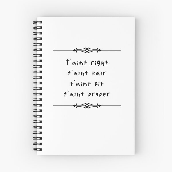 Item preview, t'aint right (black text) designed and sold by FandomsFriend.