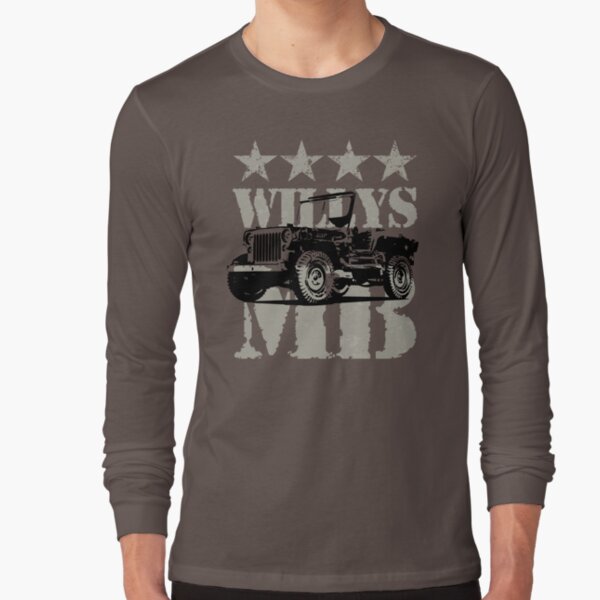 Military Jeep T Shirt Army Willys Ww2 Mens go into the wild Ww1 S-3XL