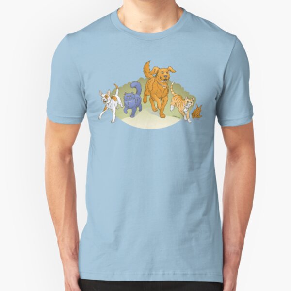 Pets on the March shirt Slim Fit T-Shirt
