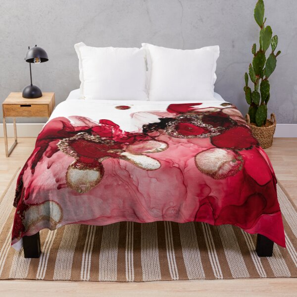 Item preview, Red Ink abstract painting designed and sold by Ilze Lucero.