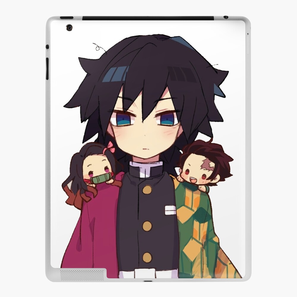 Giyu Tomioka And Chibi Nezuko Tanjiro Demon Slayer Kimetsu No Yaiba Ipad Case Skin By Kawaiigaming Redbubble