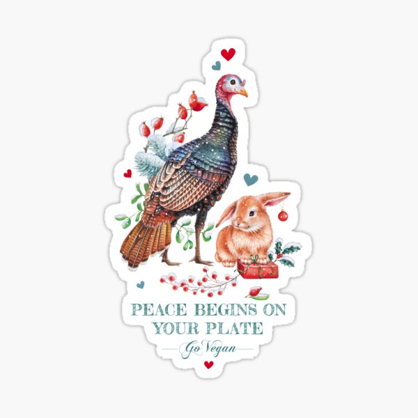 Peaceful Christmas by Maria Tiqwah Sticker
