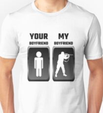 Your Boyfriend My Boyfriend Military Unisex T-Shirt