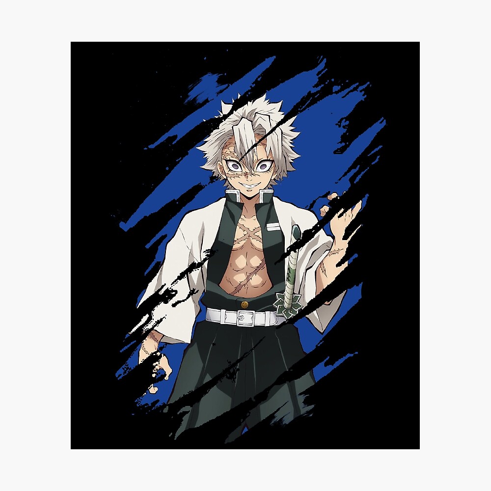 Pilier Du Vent Kimetsu No Yaiba Poster « Sanemi - Le pilier du vent », par simouser | Redbubble