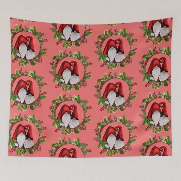Item preview, Gnome wreath designed and sold by CharlieCreates.