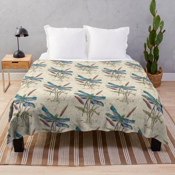 Item preview, Dragonfly and Cattails designed and sold by carole robb.