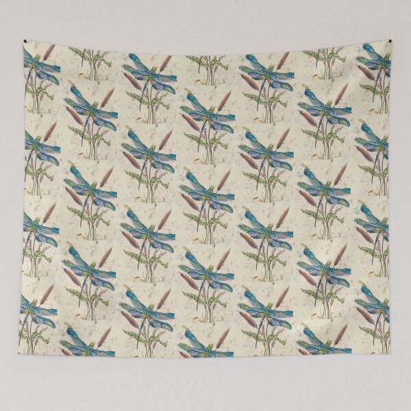Item preview, Dragonfly and Cattails designed and sold by carole robb.