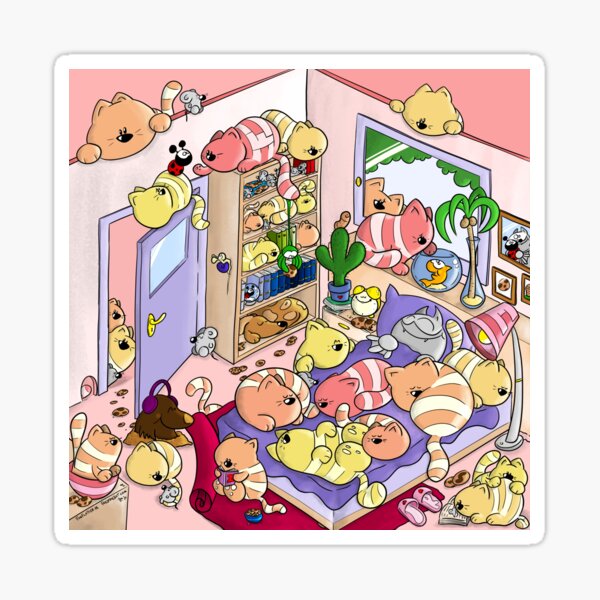 Cat Days - Fred and his Friends Sticker