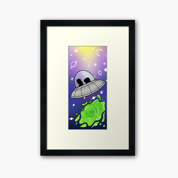 Galaxy travels Framed Art Print