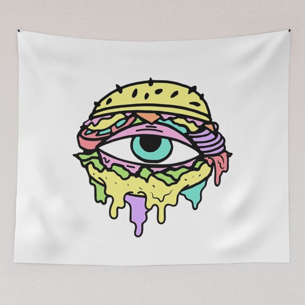 Item preview, Trippy EDM Eye Burger  designed and sold by TripoffGeloEDM.