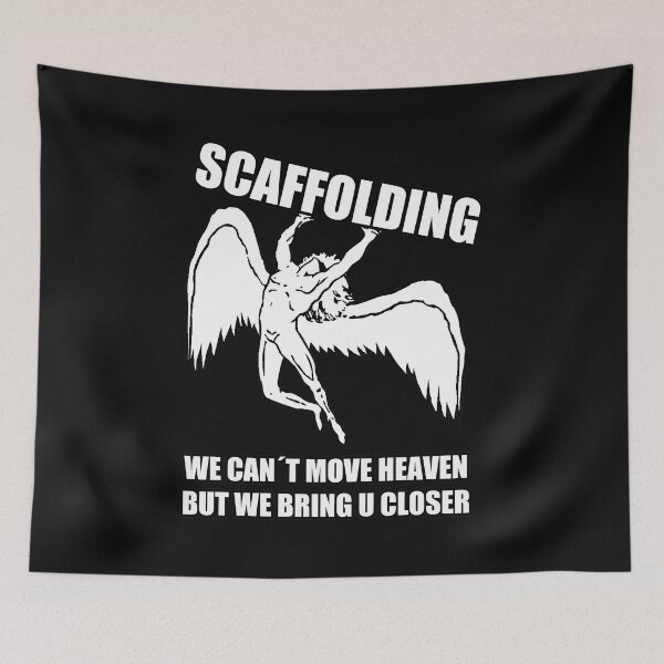 Item preview, Scaffolders can not move heaven; designed and sold by StickerApe.