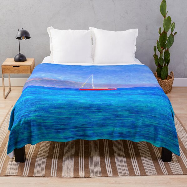 Item preview, Aegean Red Yacht Art designed and sold by Londonimages.
