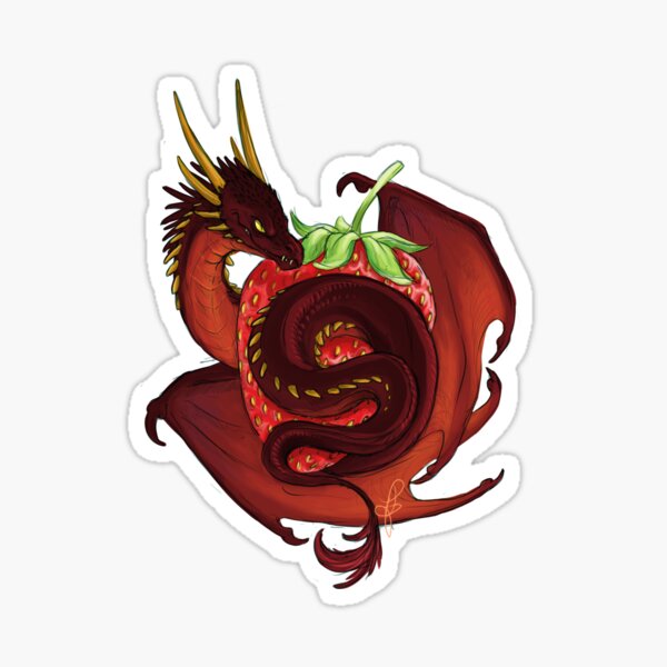 Strawberry Dragon Sticker