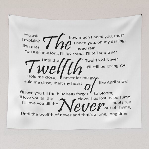 Item preview, The Twelfth of Never designed and sold by Jenn Graham.
