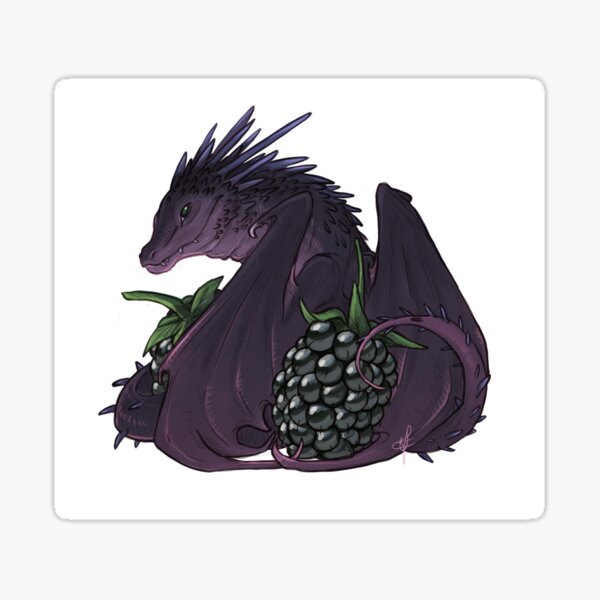 Blackberry Dragon Sticker