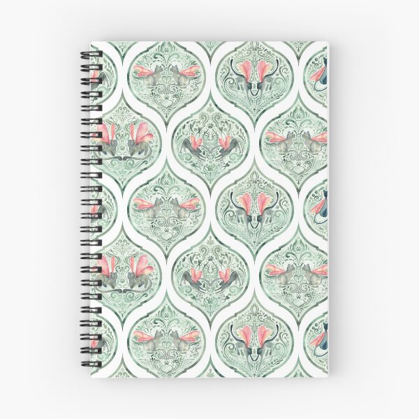 Item preview, Whimsical Cat Moroccan Quatrefoil designed and sold by DoodleTrees.