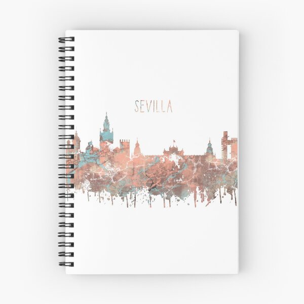 Aperçu de l'œuvre Séville, skyline de Séville, art de Séville créée et vendue par Rosaliartbook.