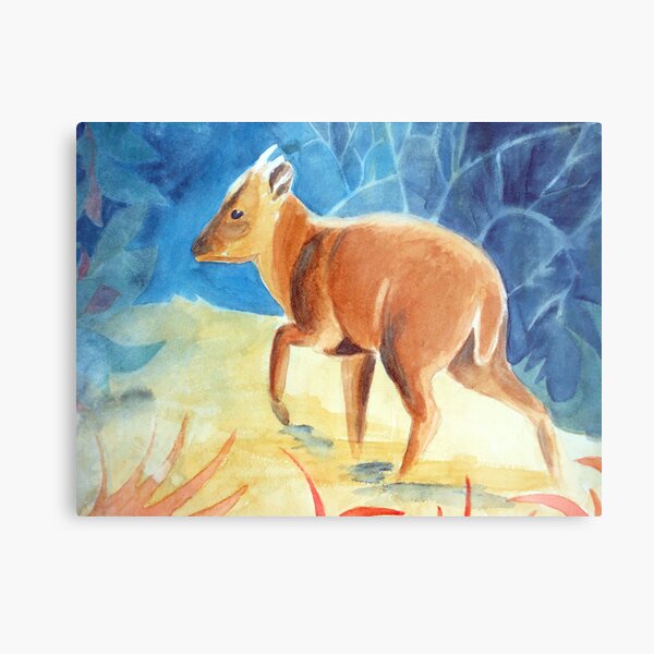 The visitor Metal Print