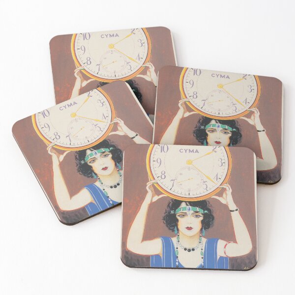 Item preview, Cyma Vintage Clock Poster designed and sold by vintagevivian.