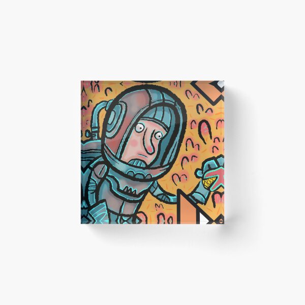 Item preview, Spaceman with a killer plant  designed and sold by Gammaraybots.