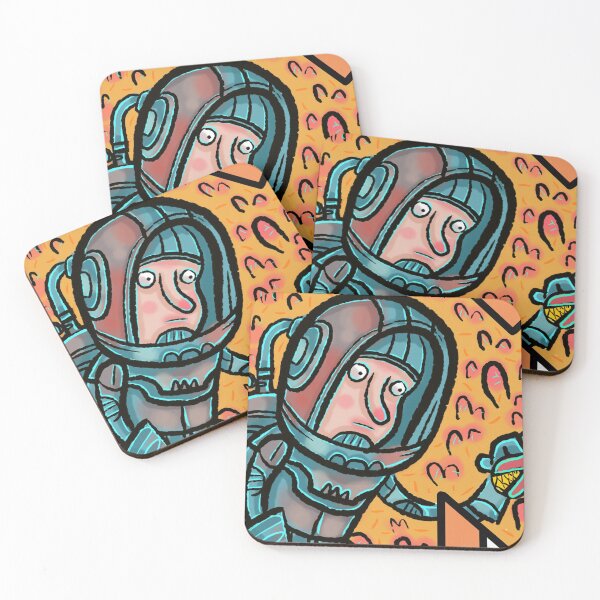 Item preview, Spaceman with a killer plant  designed and sold by Gammaraybots.