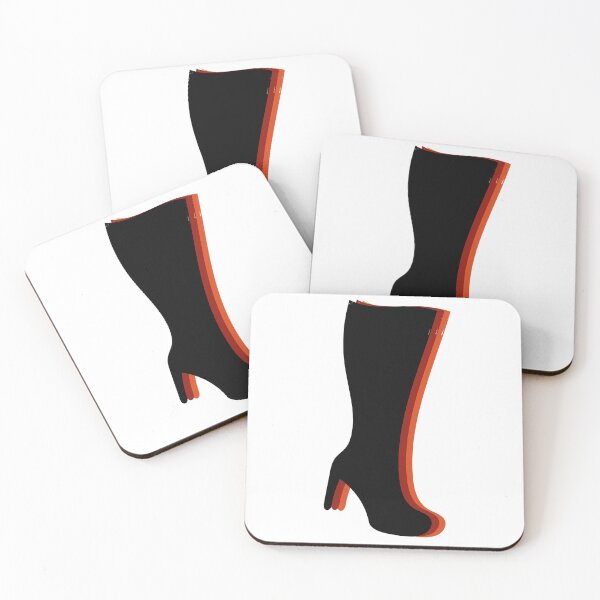 Item preview, black high heel boot designed and sold by graphicgal.