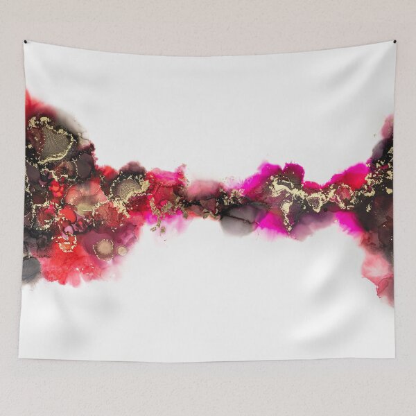 Item preview, Red ink abstract painting designed and sold by Ilze Lucero.