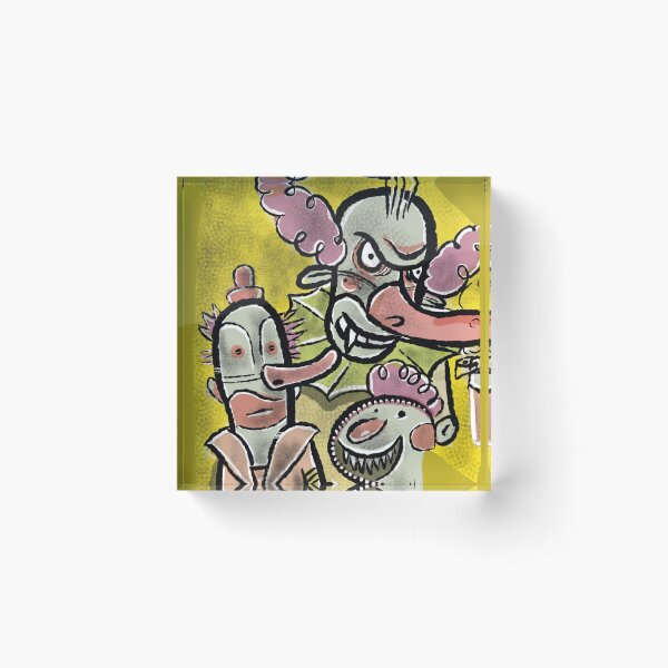 Item preview, three creepy clowns  designed and sold by Gammaraybots.