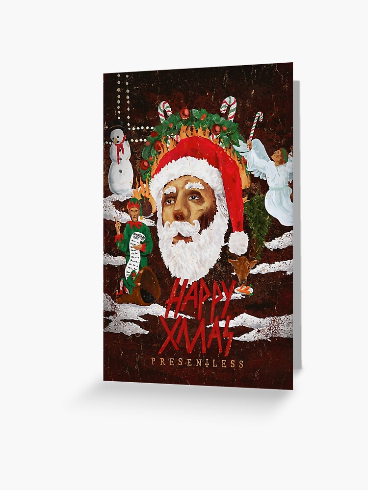 Thumbnail 1 of 2, Greeting Card, Presentless - Parody Christmas Card designed and sold by cleandemon.