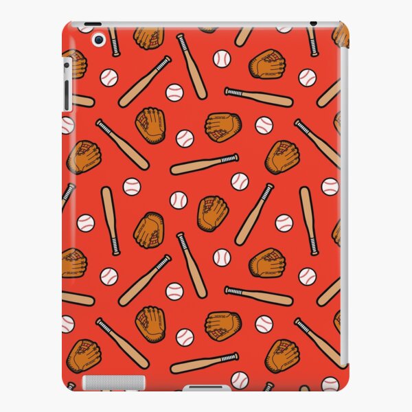 Baseball Pattern in Red iPad Snap Case