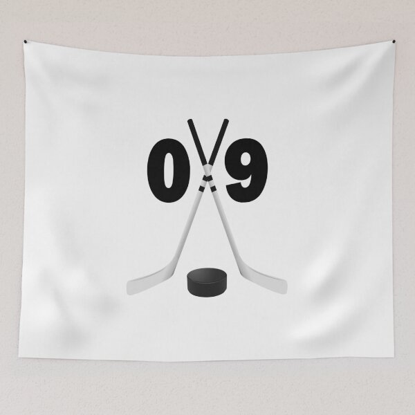 Item preview, Hockey number 09 - nine with sticks and disc designed and sold by AllShirts21.