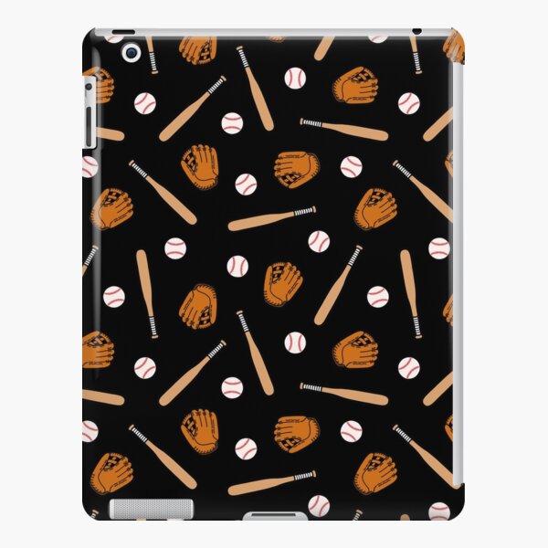Baseball Pattern in Black iPad Snap Case