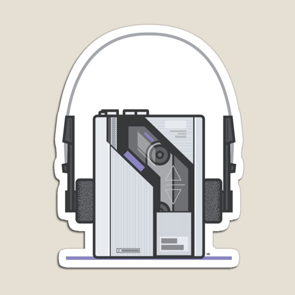 1980s Walkman - Grey Magnet