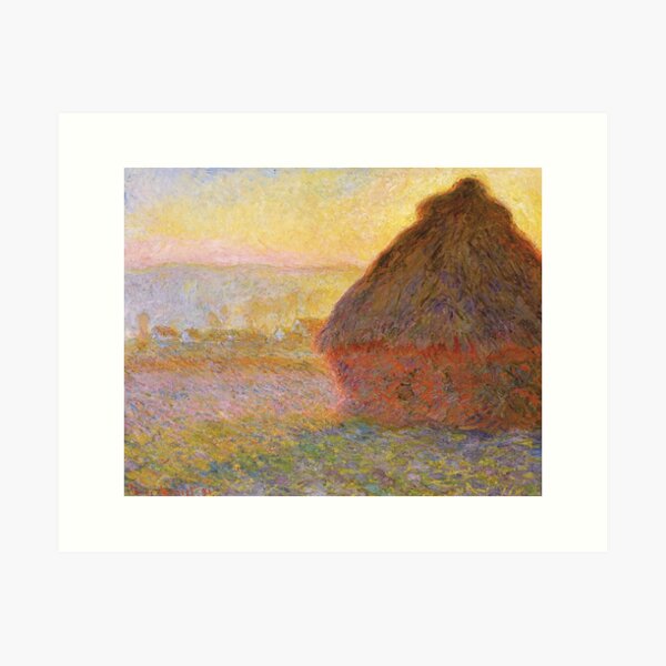 Item preview, Haystacks, (Sunset) by Claude Monet designed and sold by VintageArchive.