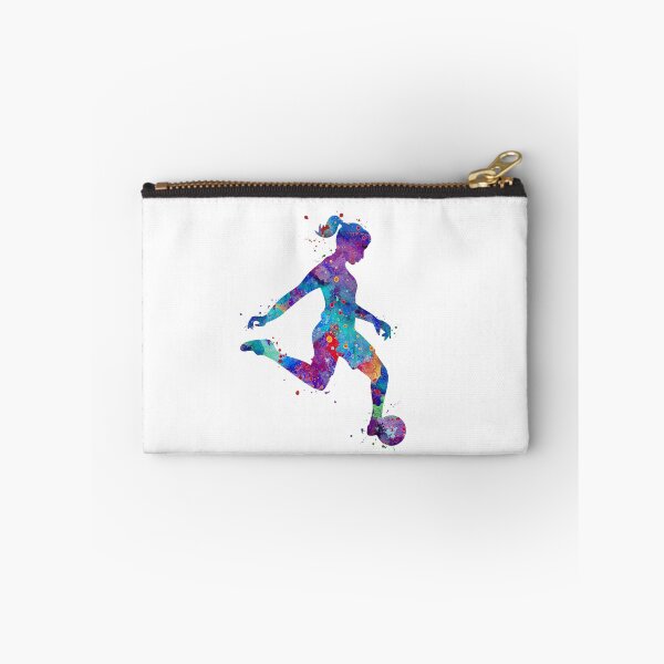 Item preview, Girl Soccer Player Watercolor Painting Art Print Gifts designed and sold by LotusGifts.
