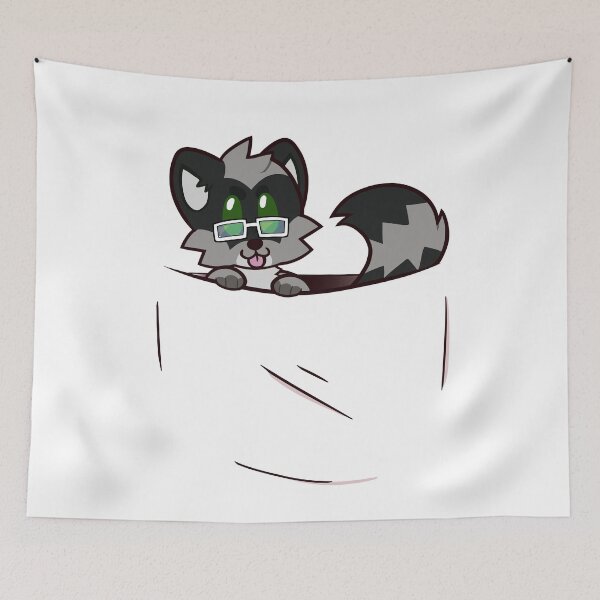 Item preview, Pocket Raccoon Finn designed and sold by Fuzznet.