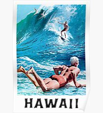 Hawaii Vintage 1950s Poster Artwork for Wall Art, Prints, Posters, Men, Women, Youth Poster